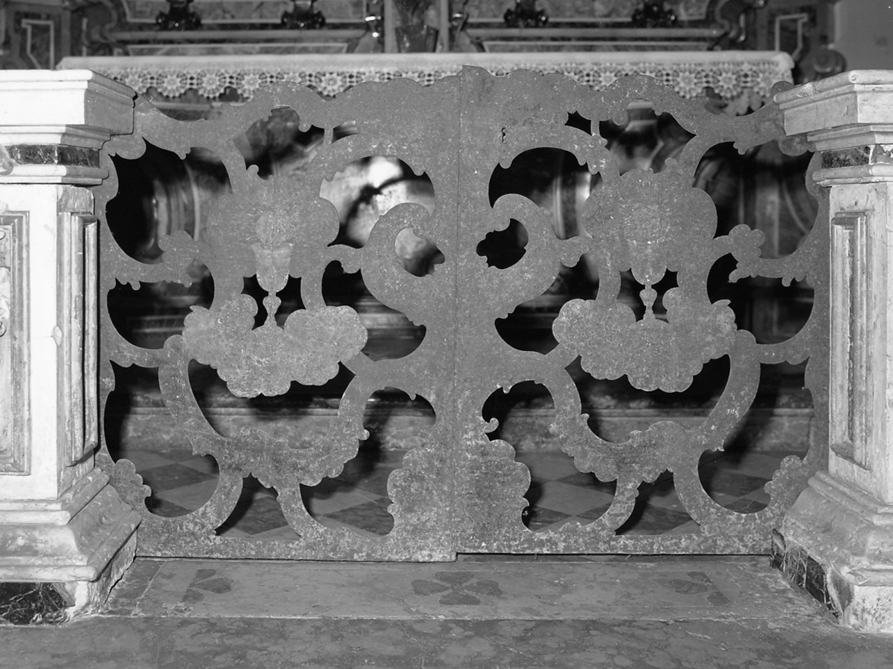 cancello di balaustrata, opera isolata - ambito lombardo (sec. XVIII)