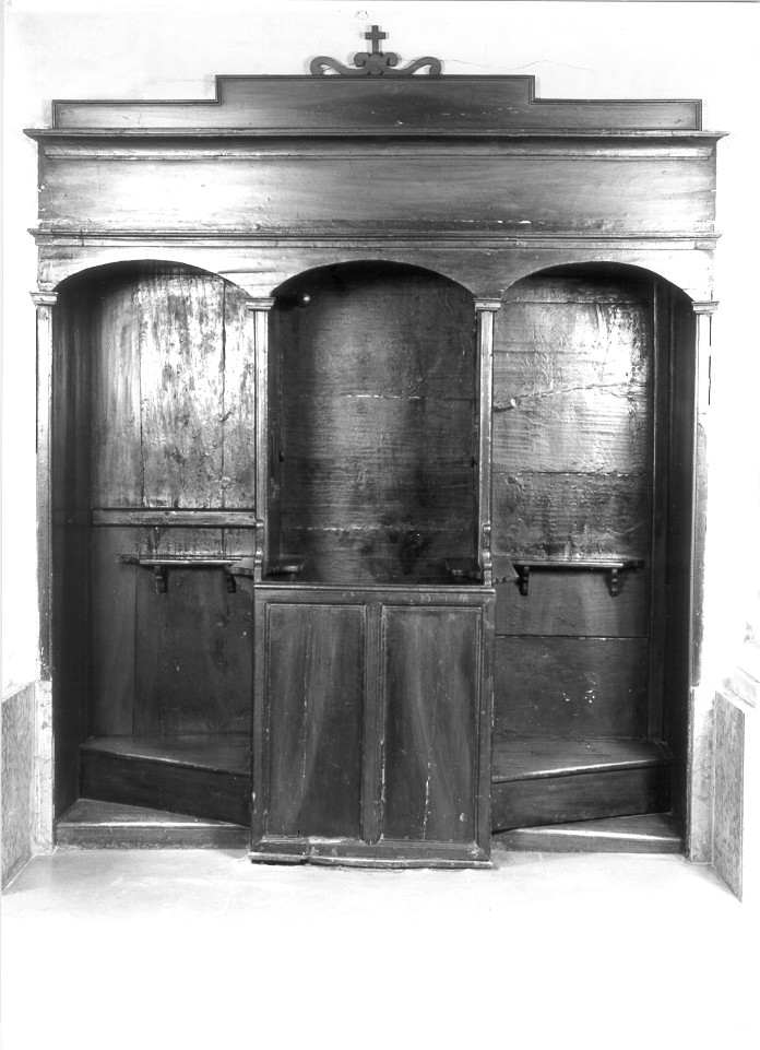 confessionale, serie - manifattura mantovana (seconda metà sec. XIX)