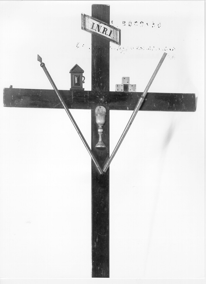 croce processionale, opera isolata - ambito mantovano (seconda metà sec. XIX)