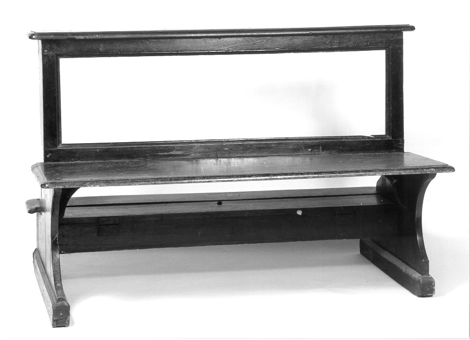 banco da chiesa, opera isolata - ambito mantovano (prima metà sec. XX)