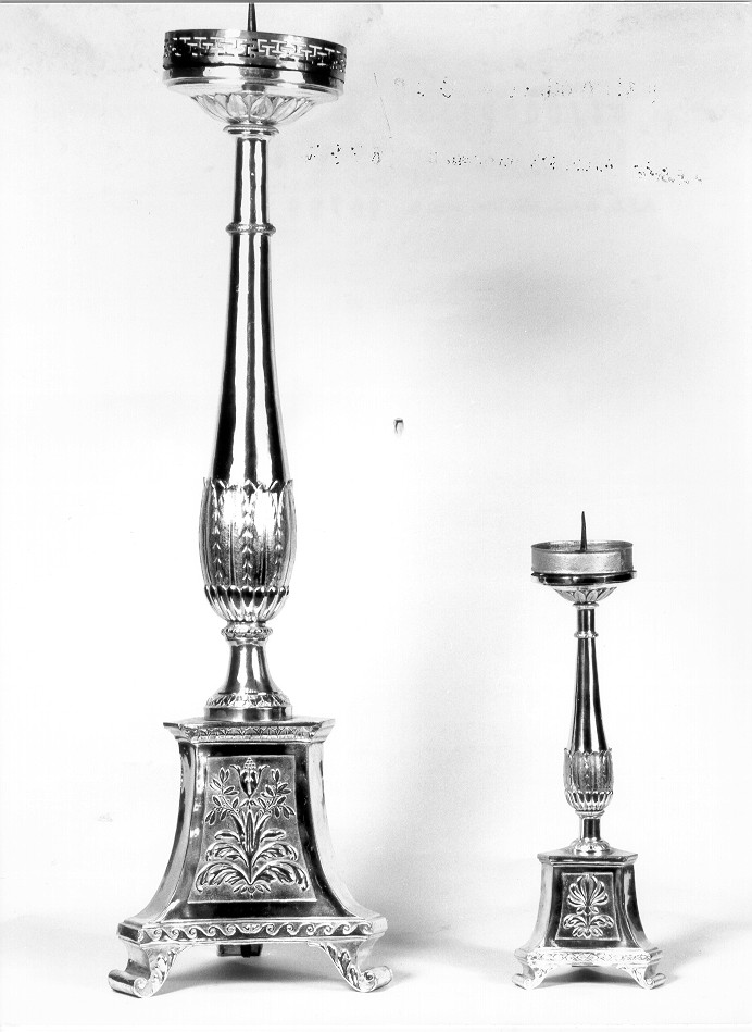 candeliere, serie - ambito mantovano (seconda metà sec. XIX)