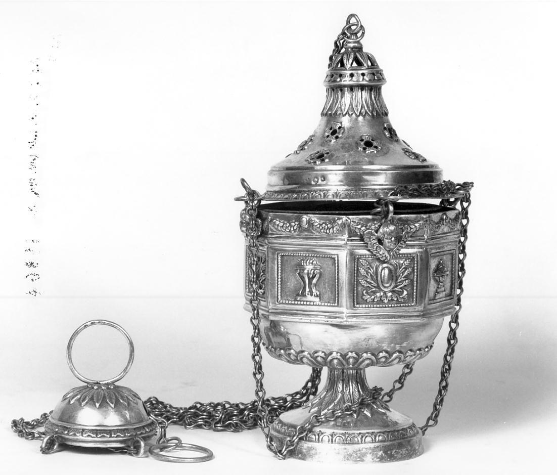 turibolo - a coppa, elemento d'insieme - ambito veronese (prima metà sec. XIX)