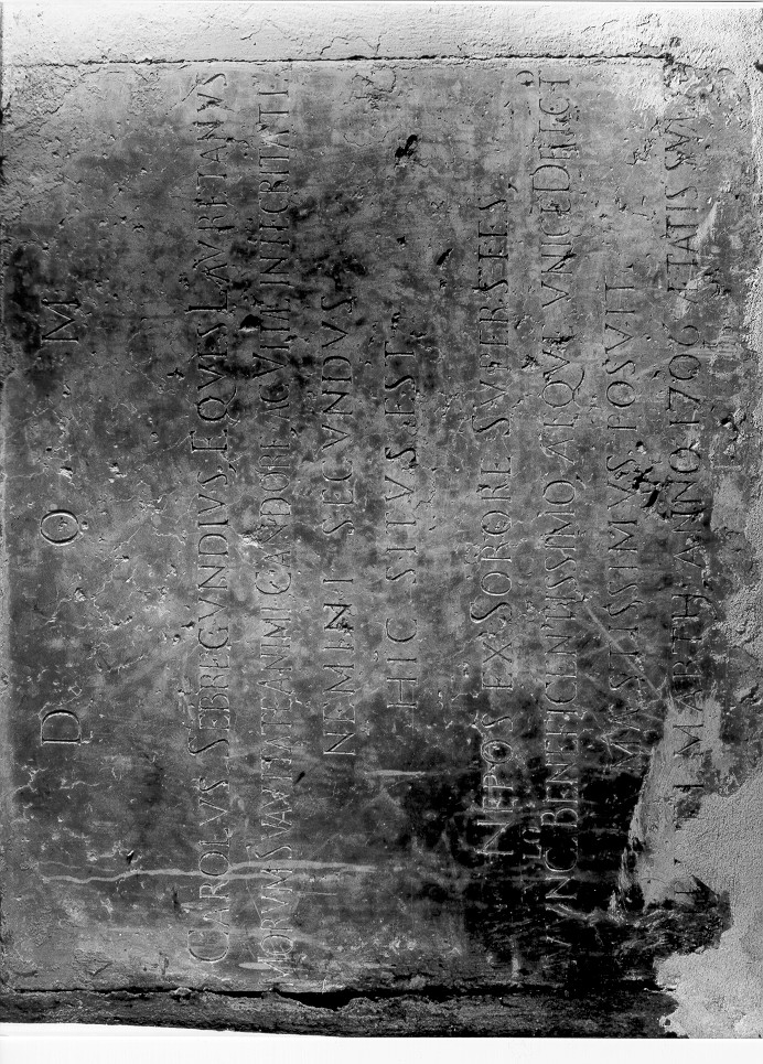 lapide commemorativa, opera isolata - ambito mantovano (sec. XVIII)