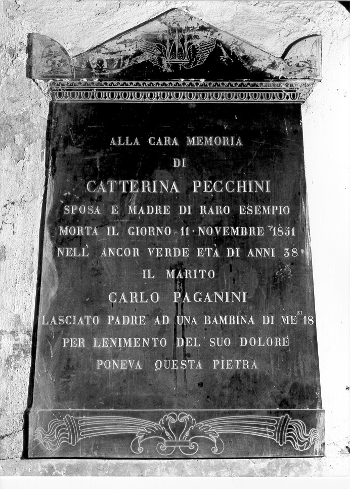 lapide commemorativa, opera isolata - ambito mantovano (sec. XIX)