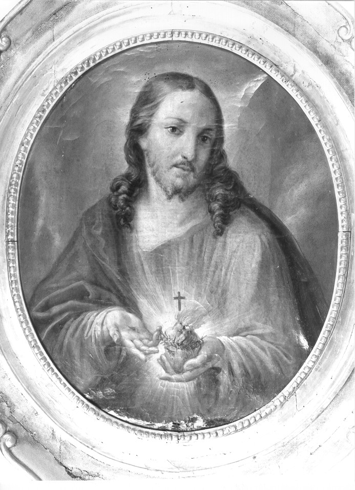 Sacro Cuore di Gesù (dipinto, elemento d'insieme) - ambito mantovano (prima metà sec. XX)