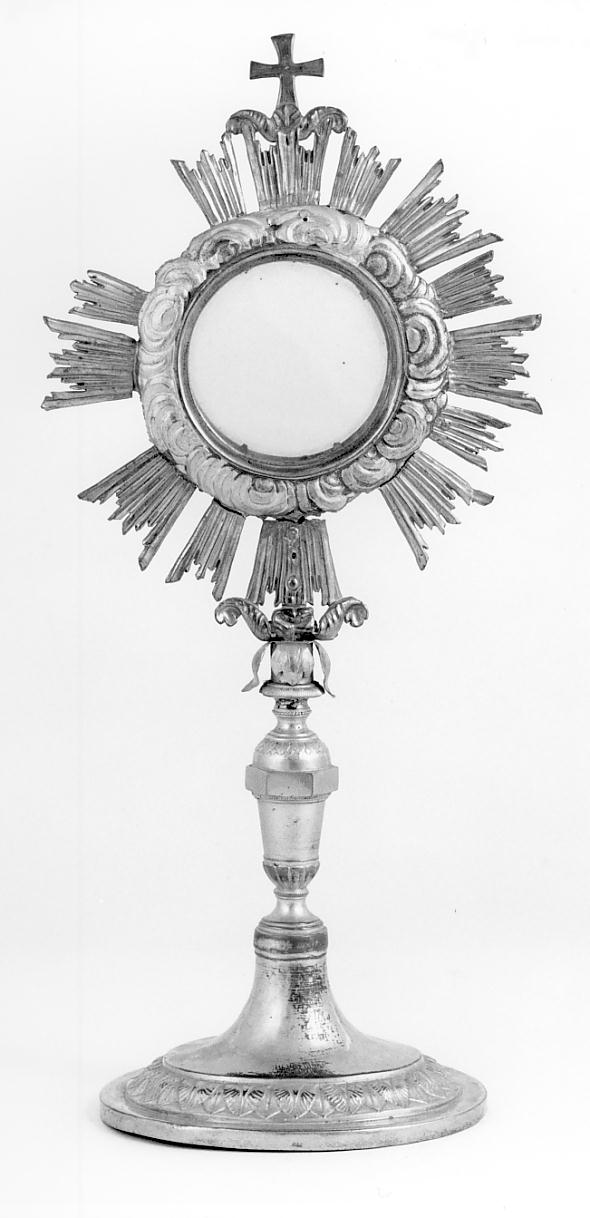 ostensorio - a raggiera, opera isolata - produzione lombarda (ultimo quarto sec. XIX)
