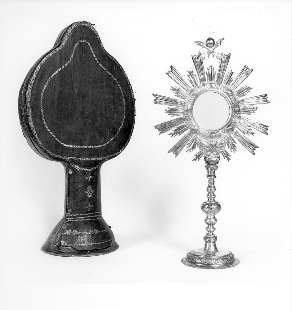 ostensorio - a raggiera, opera isolata - produzione lombarda (seconda metà sec. XIX)
