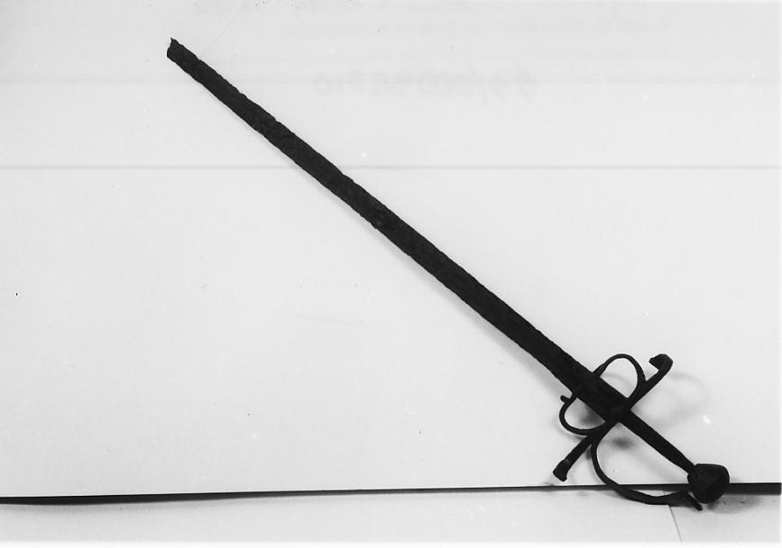 spada, opera isolata - manifattura Italia settentrionale (seconda metà sec. XVI)