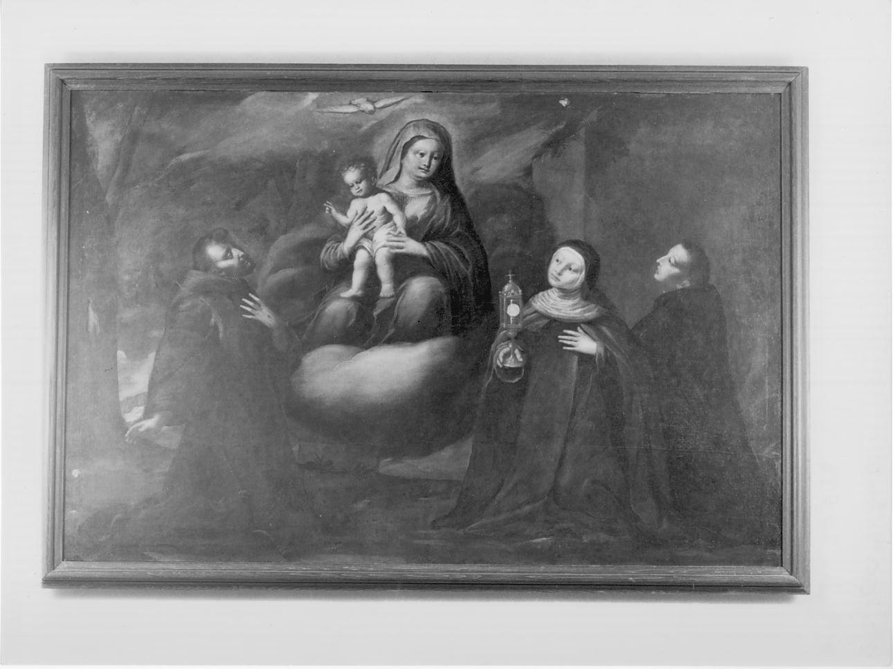 apparizione della Madonna con Bambino a Sant'Antonio da Padova (dipinto, opera isolata) - ambito lombardo (prima metà sec. XVII)