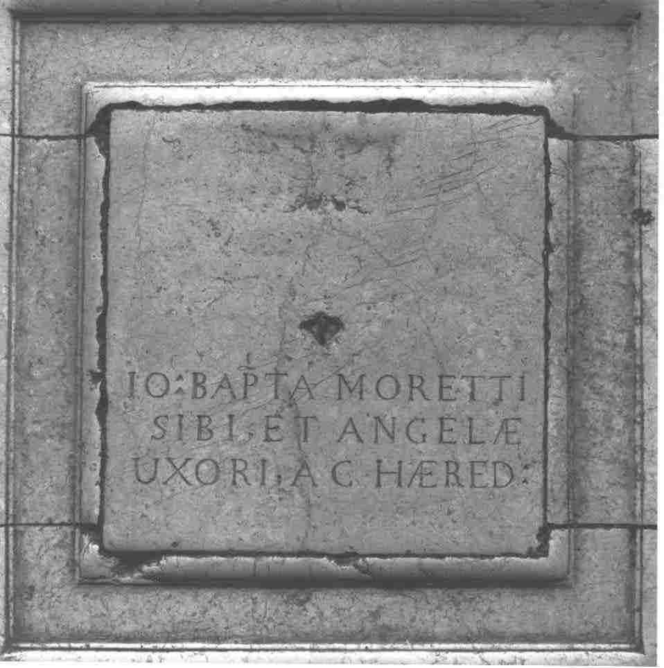 lastra tombale, opera isolata - ambito bresciano (sec. XVIII)