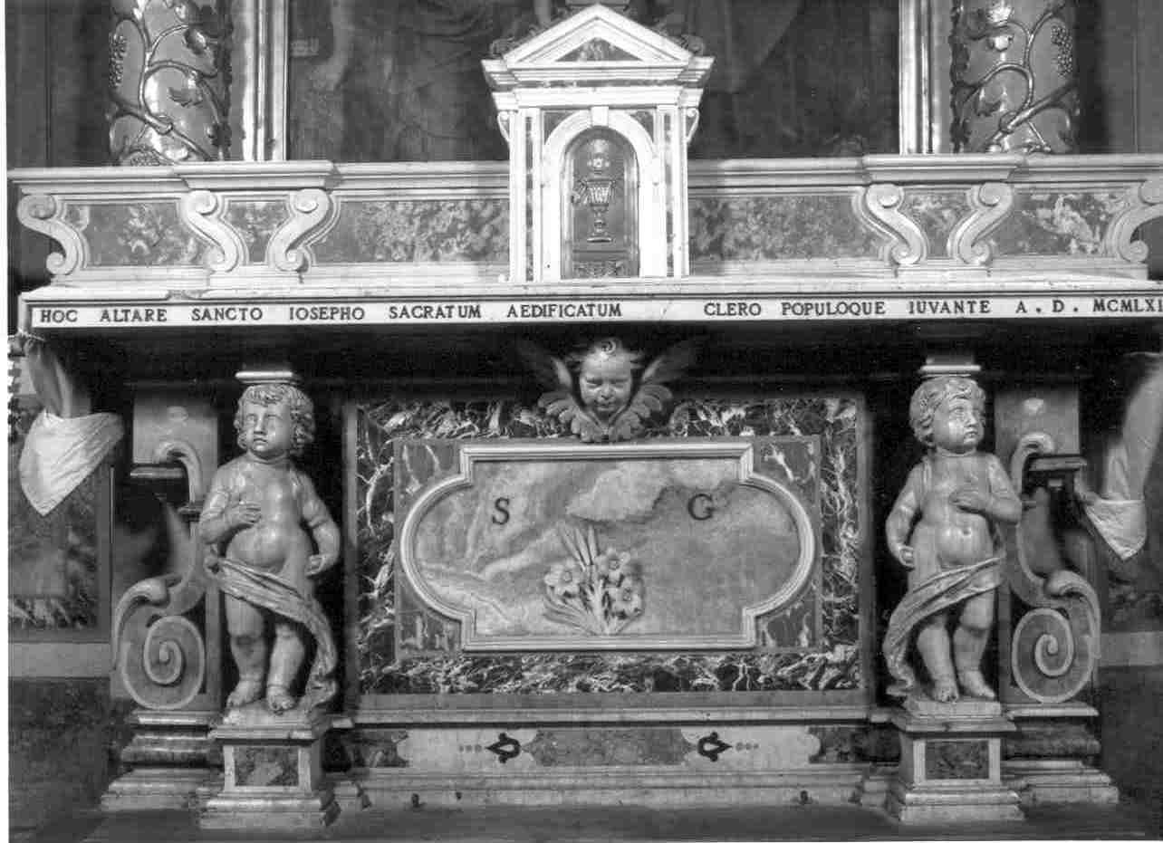 altare - a mensa, opera isolata - ambito bresciano (sec. XVII, sec. XX)
