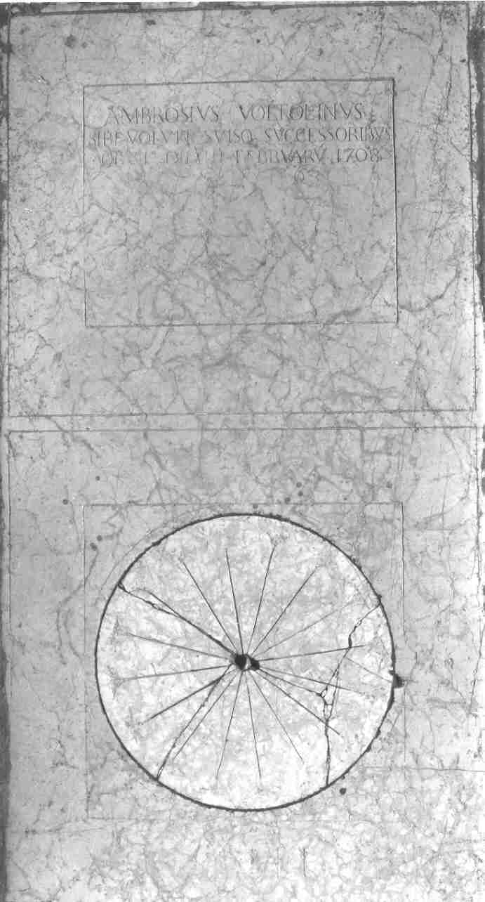 lastra tombale, opera isolata - ambito bresciano (sec. XVIII)