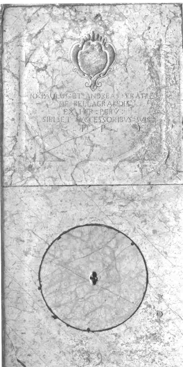 lastra tombale, opera isolata - ambito bresciano (sec. XVIII)