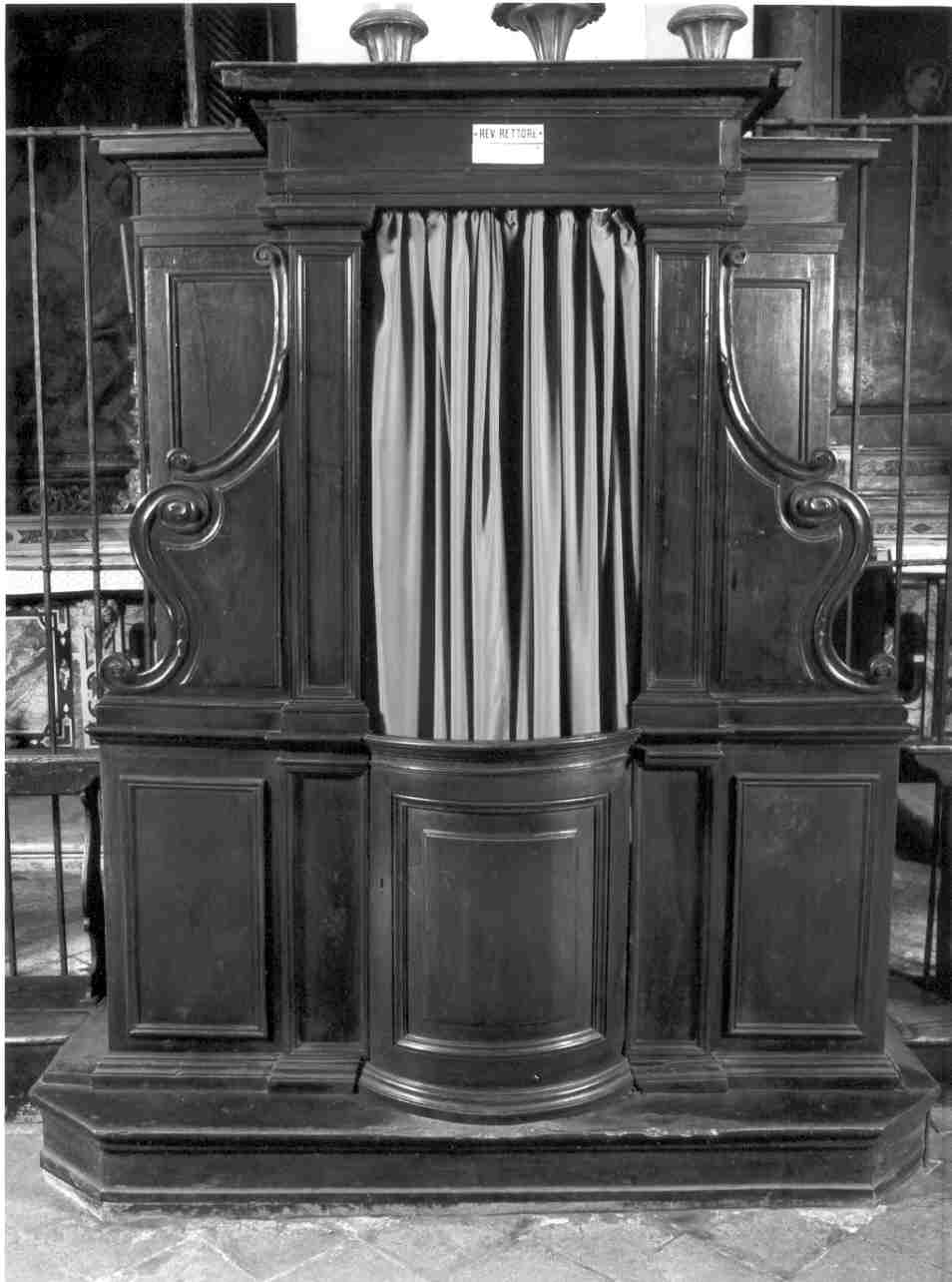 confessionale, opera isolata - ambito bresciano (sec. XIX)