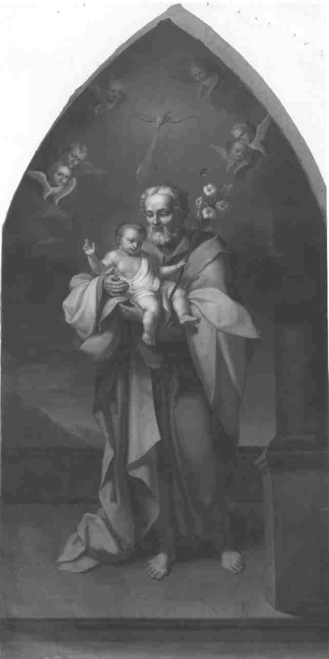 San Giuseppe e Gesù Bambino (dipinto, opera isolata) - ambito bresciano (inizio sec. XIX)