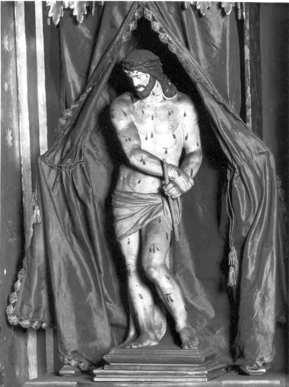 Ecce Homo (statuetta, elemento d'insieme) - ambito bresciano (sec. XIX)