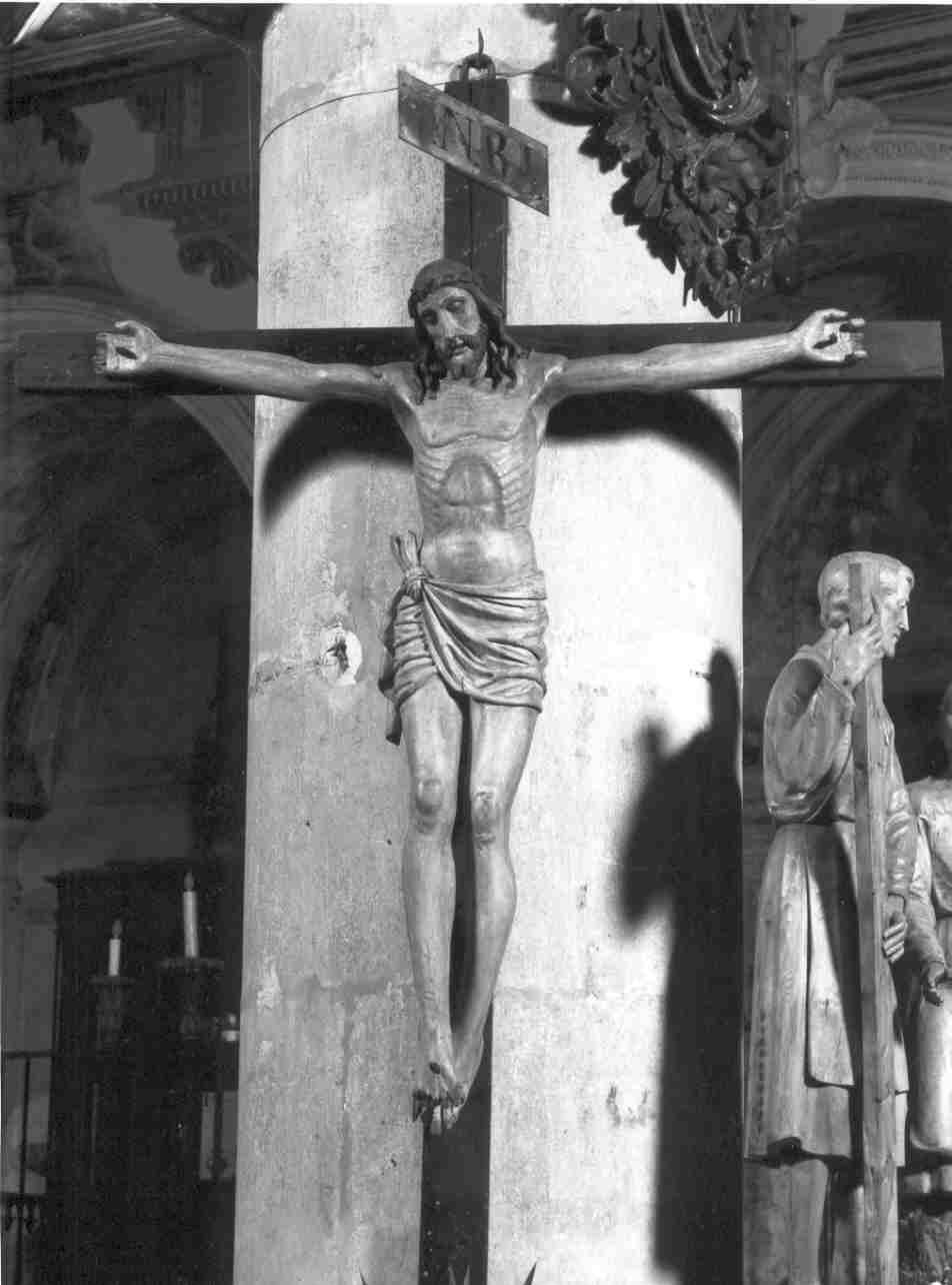 crocifisso, opera isolata - ambito bresciano (primo quarto sec. XVI)