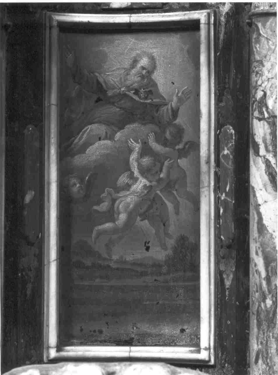 Dio Padre e angeli (dipinto, elemento d'insieme) - ambito bresciano (sec. XVIII)