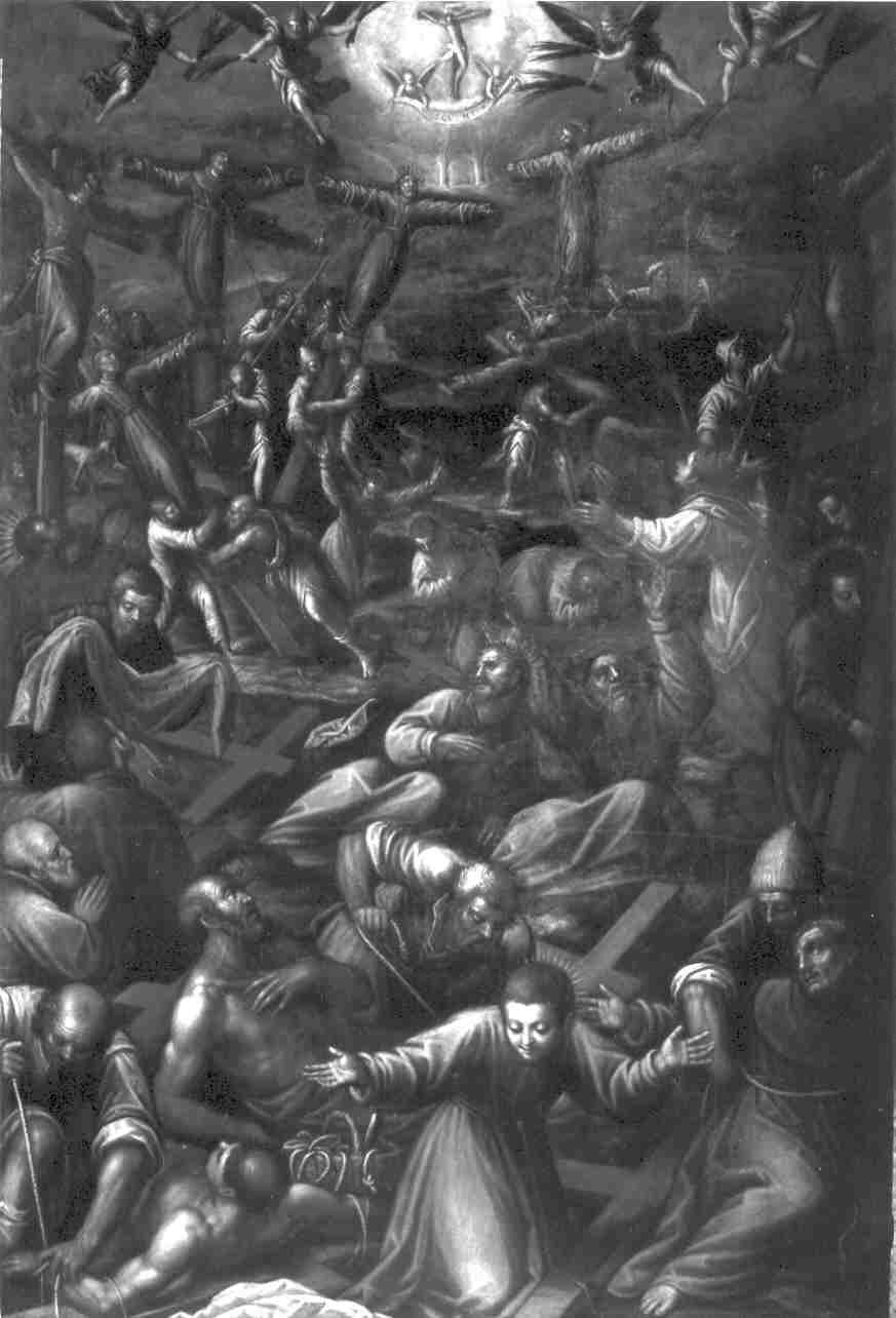 martirio dei santi martiri francescani in Giappone (dipinto, opera isolata) di Rama Camillo (sec. XVII)