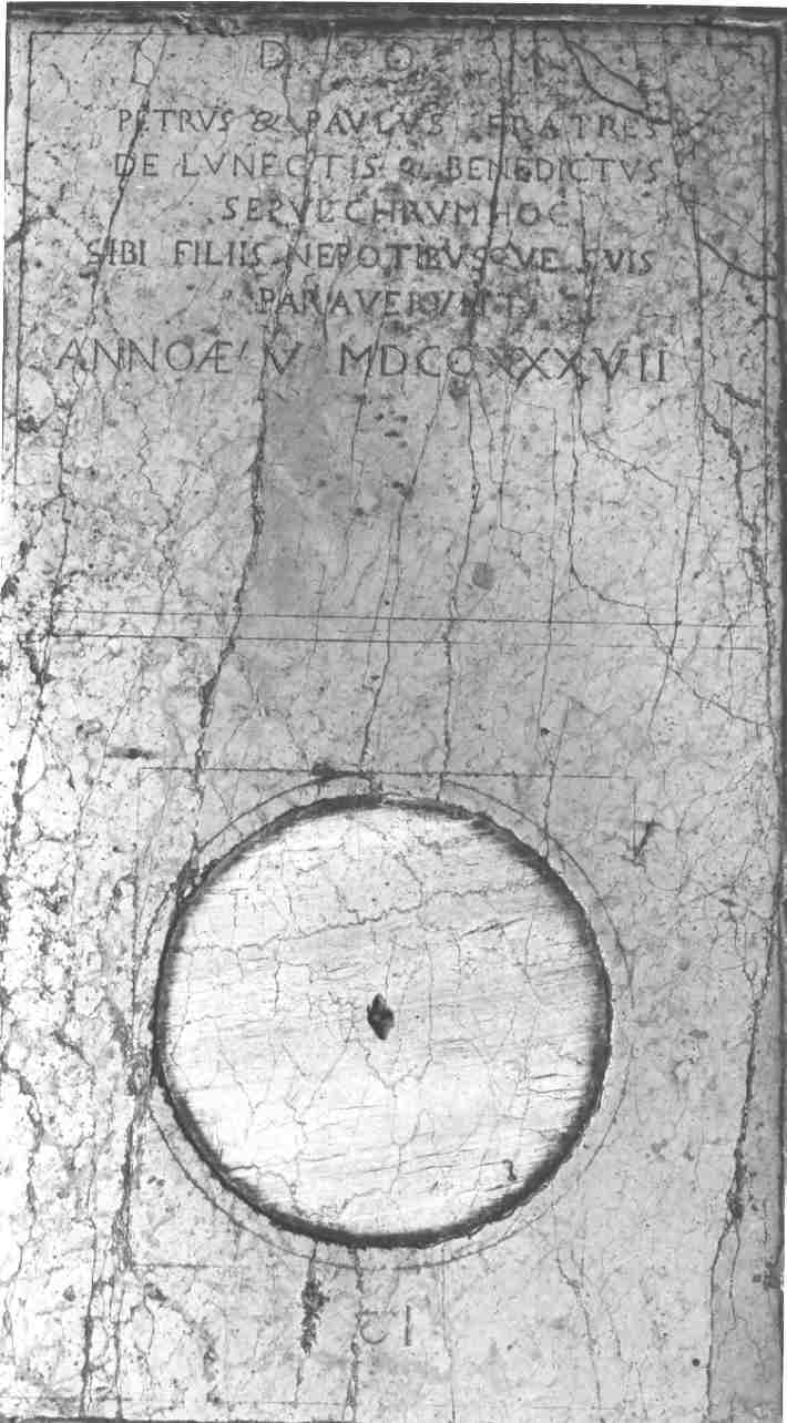 lastra tombale, opera isolata - ambito bresciano (sec. XVIII)