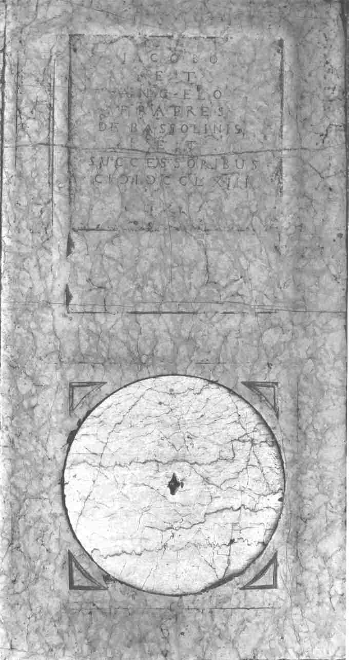 lastra tombale, opera isolata - ambito bresciano (sec. XVIII)