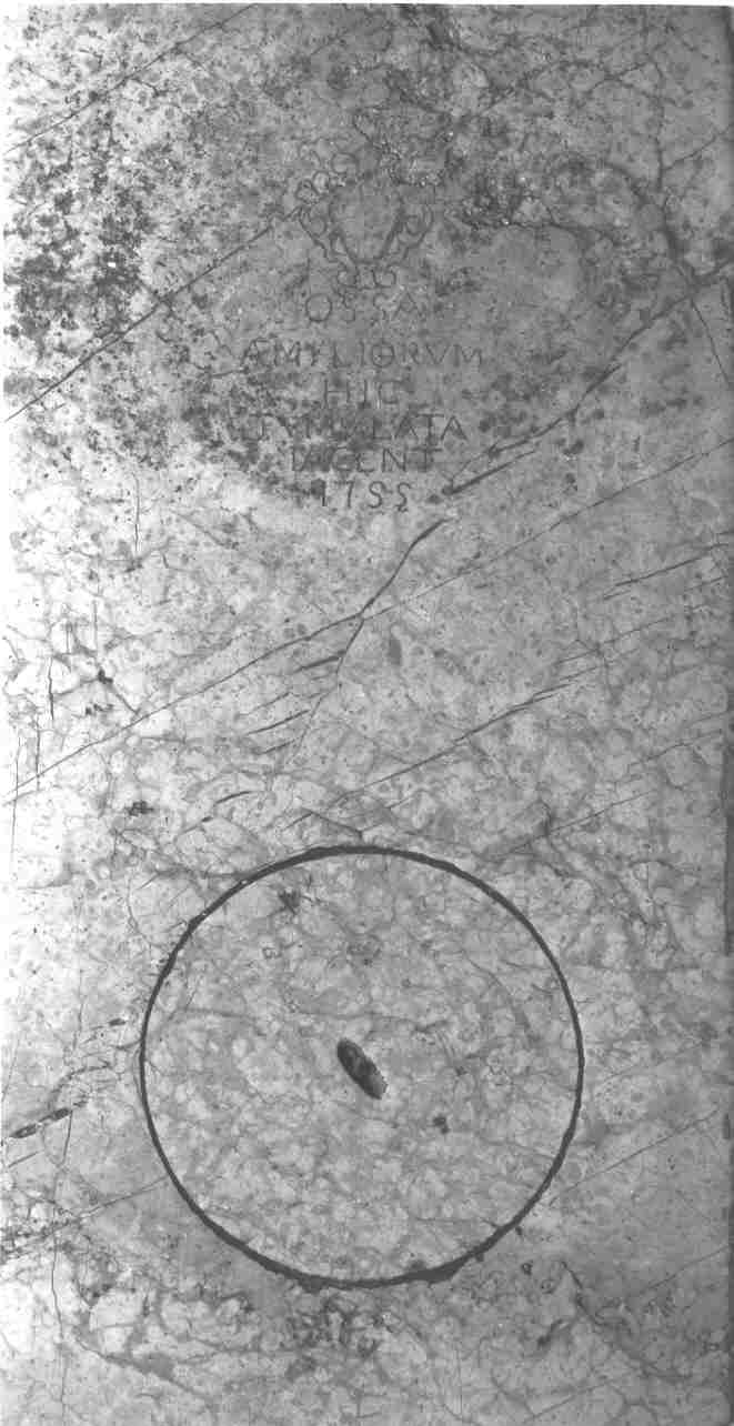 lastra tombale, opera isolata - ambito bresciano (sec. XVIII)