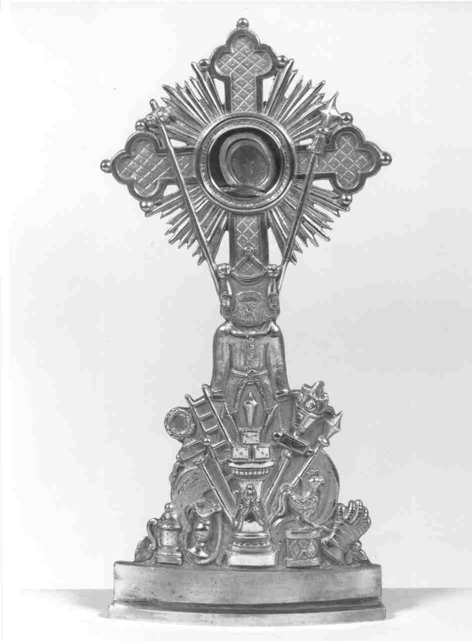 stauroteca, opera isolata - ambito bresciano (metà sec. XIX)