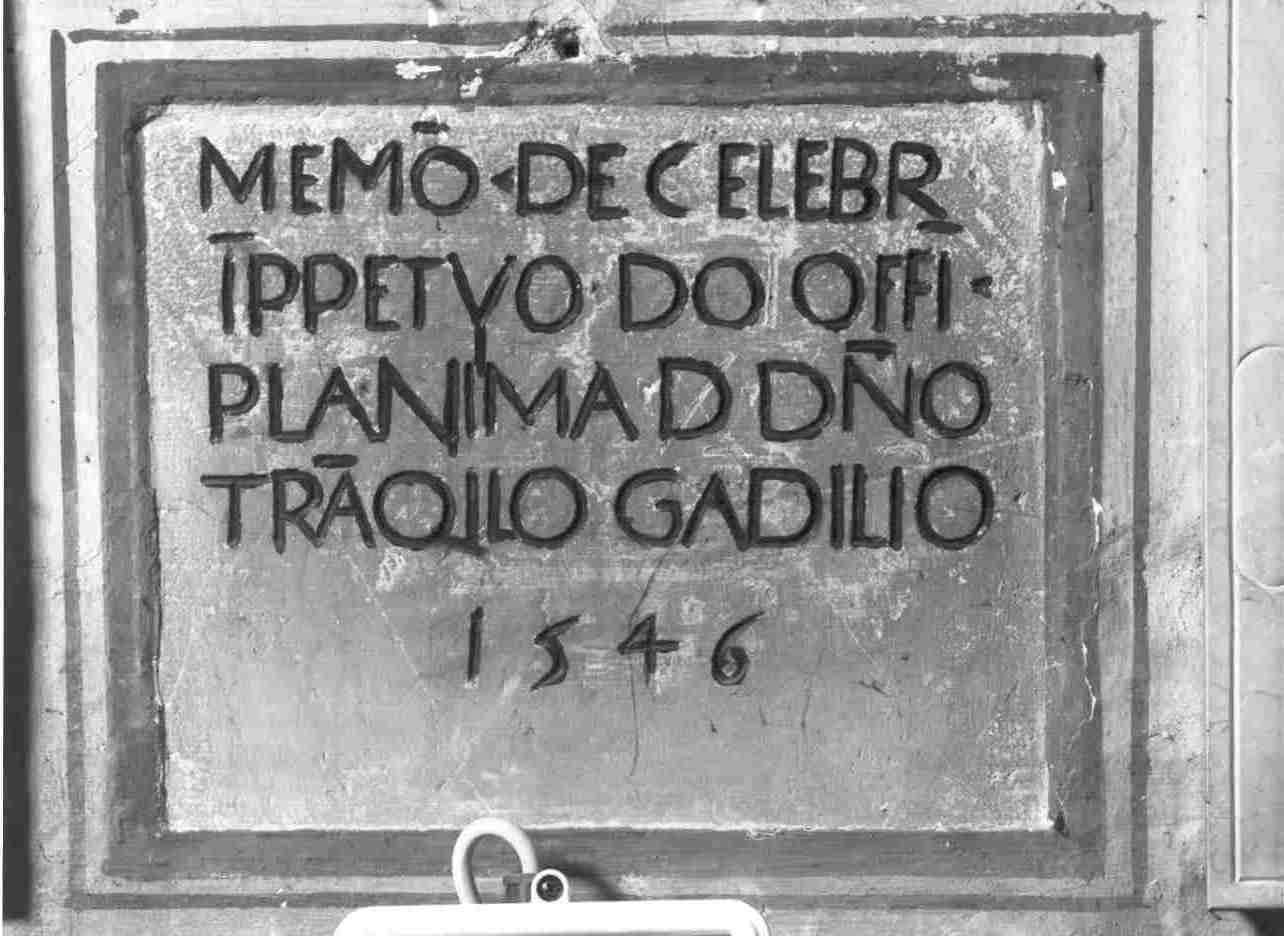 lapide, opera isolata - ambito bresciano (sec. XVI)