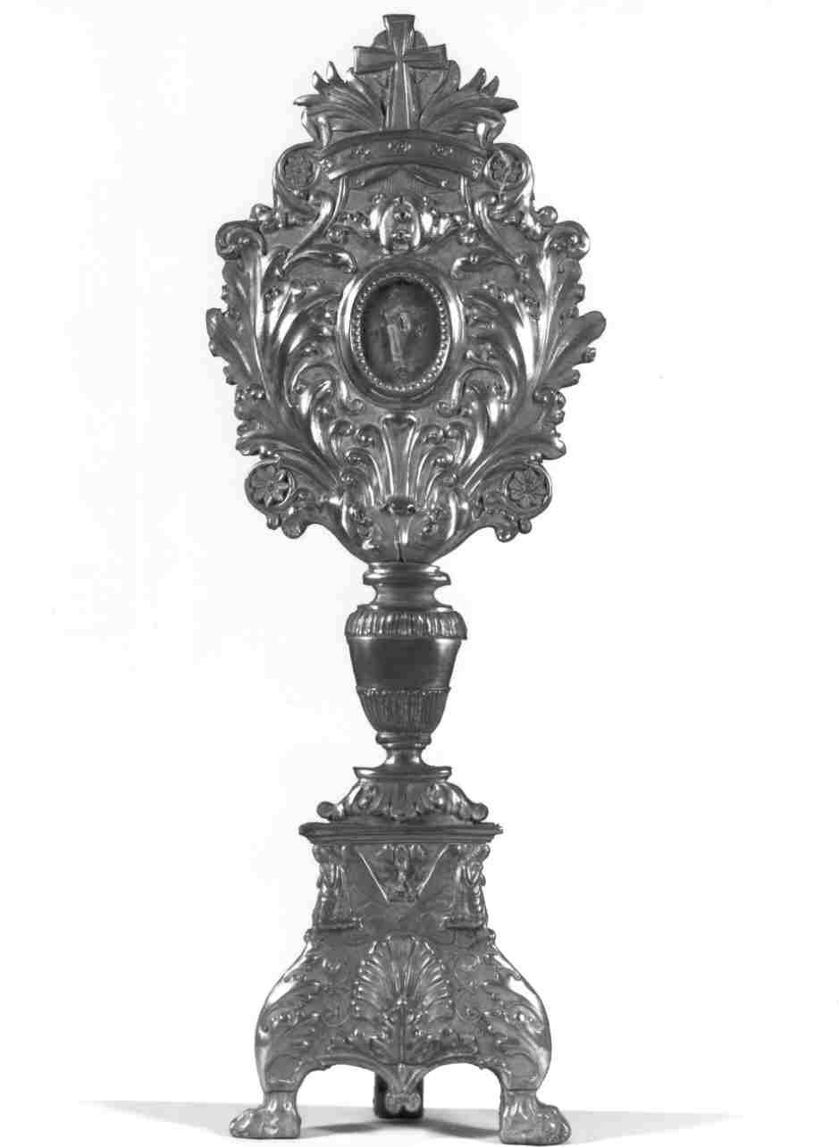 reliquiario - a ostensorio, serie - ambito lombardo (seconda metà sec. XIX)