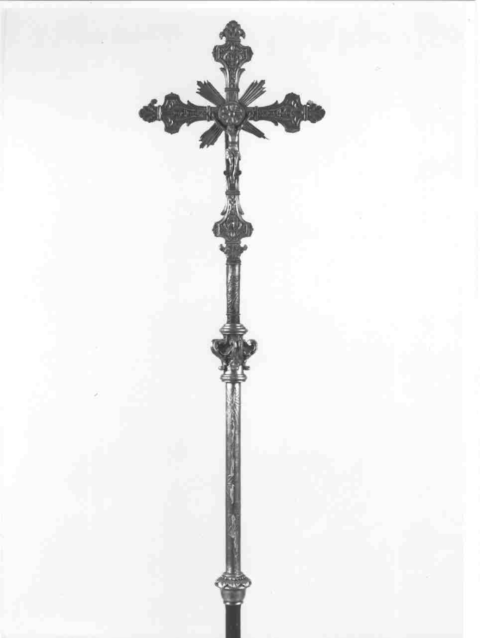 croce processionale, opera isolata - ambito bresciano (sec. XIX)