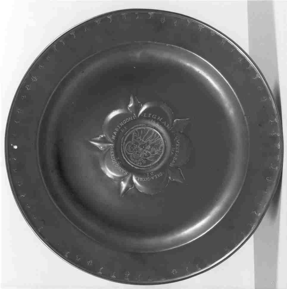 piatto per elemosine, opera isolata - ambito tedesco (seconda metà sec. XV)