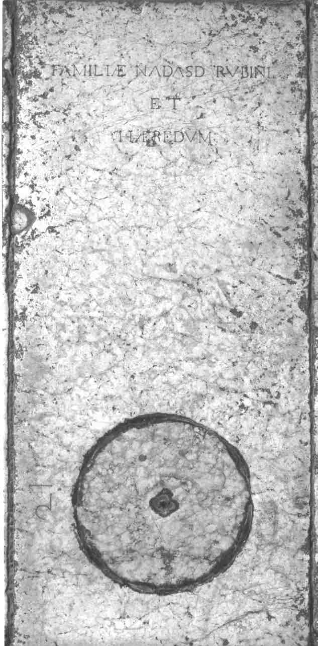 lastra tombale, opera isolata - ambito bresciano (sec. XVIII)