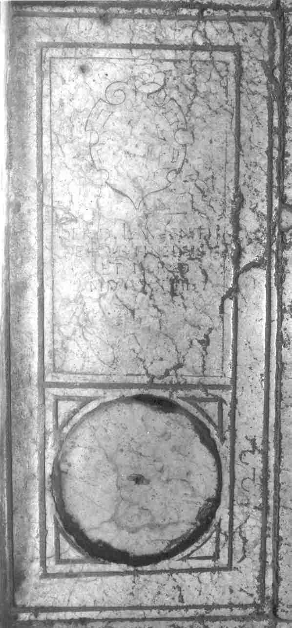 lastra tombale, opera isolata - ambito bresciano (sec. XVII)