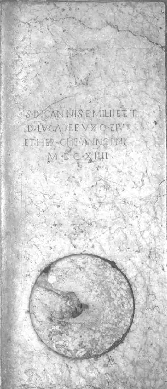 lastra tombale, opera isolata - ambito bresciano (sec. XVII)