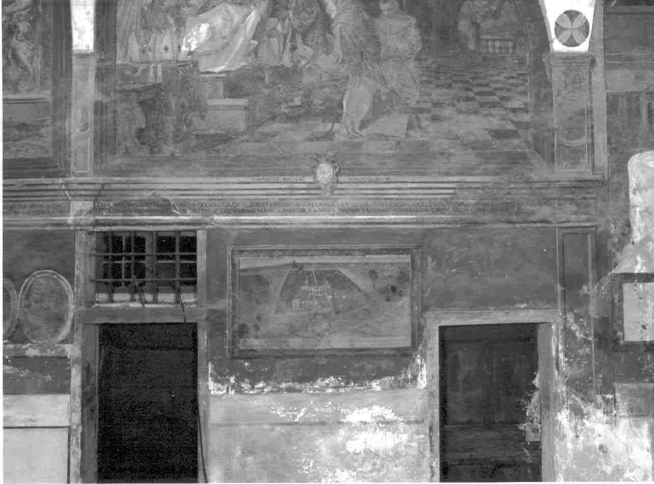veduta del convento della Madonna della Misericordia di Endenna (dipinto, opera isolata) - ambito bresciano (sec. XVII)