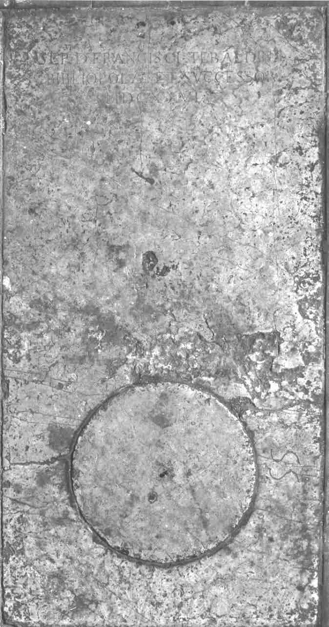 lastra tombale, opera isolata - ambito bresciano (sec. XVII)