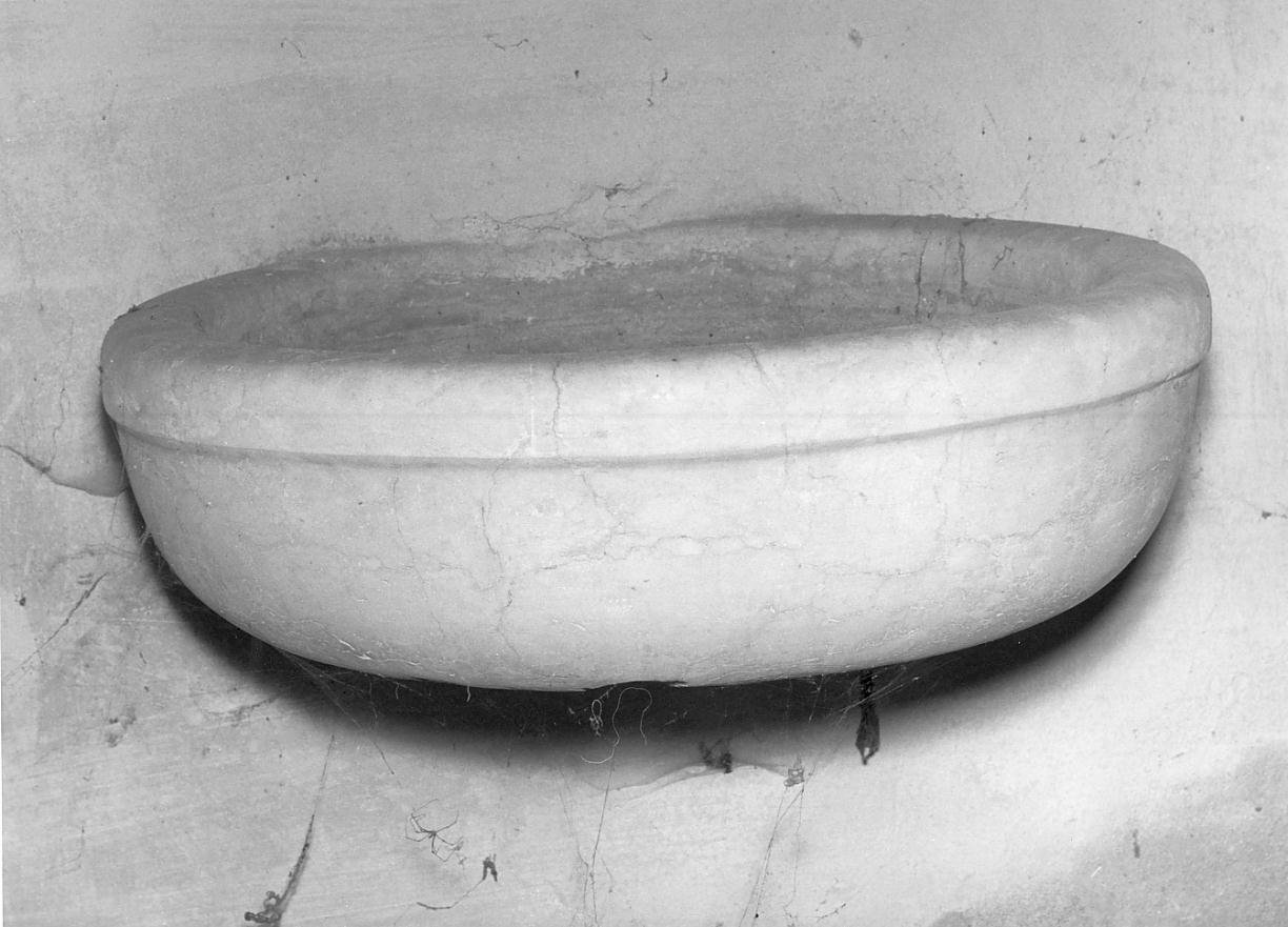 acquasantiera da parete - ambito mantovano (secc. XIX/ XX)