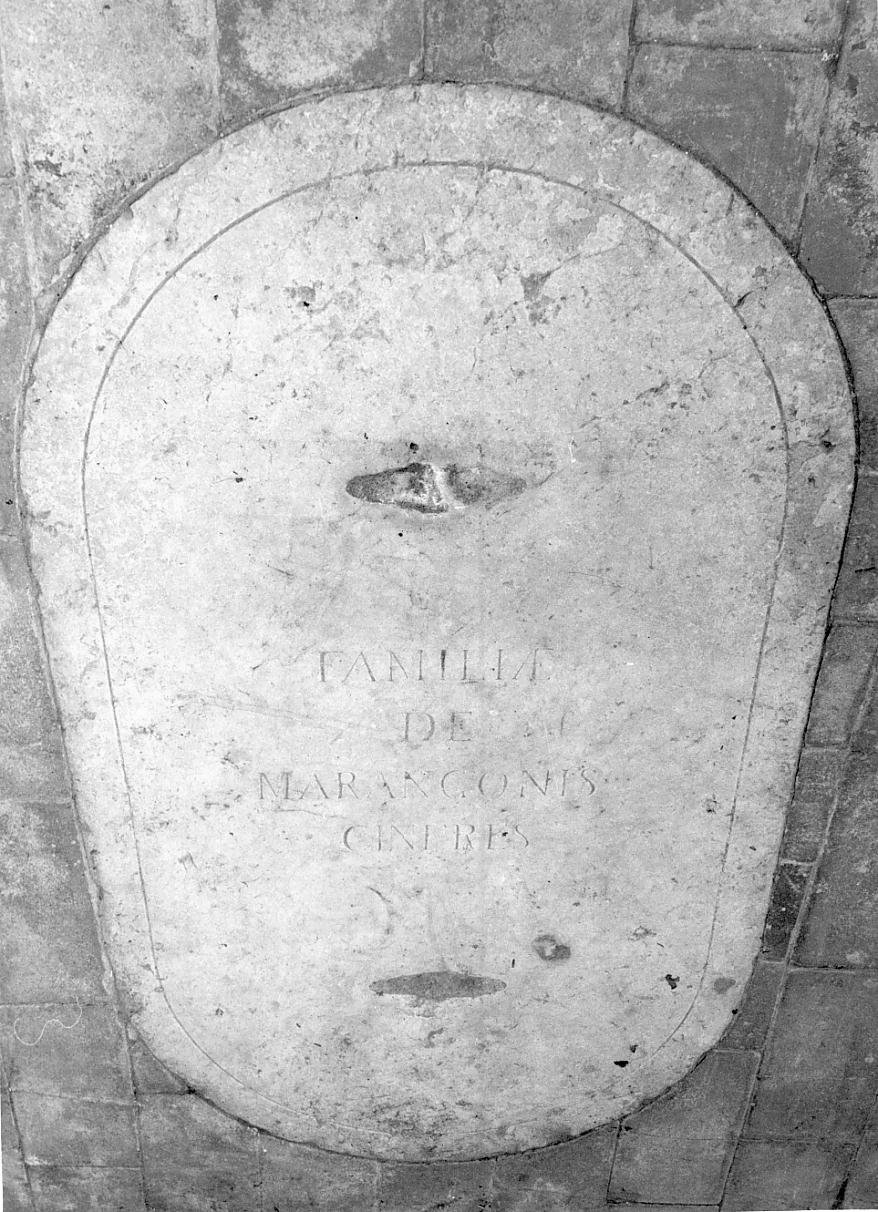 lapide tombale - ambito mantovano (sec. XIX)