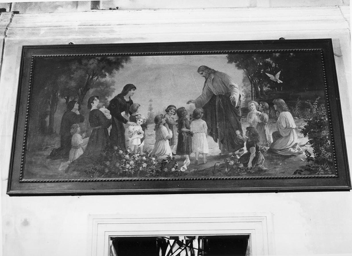 Cristo benedice i fanciulli (dipinto) di Baldissara Anselmo (sec. XX)