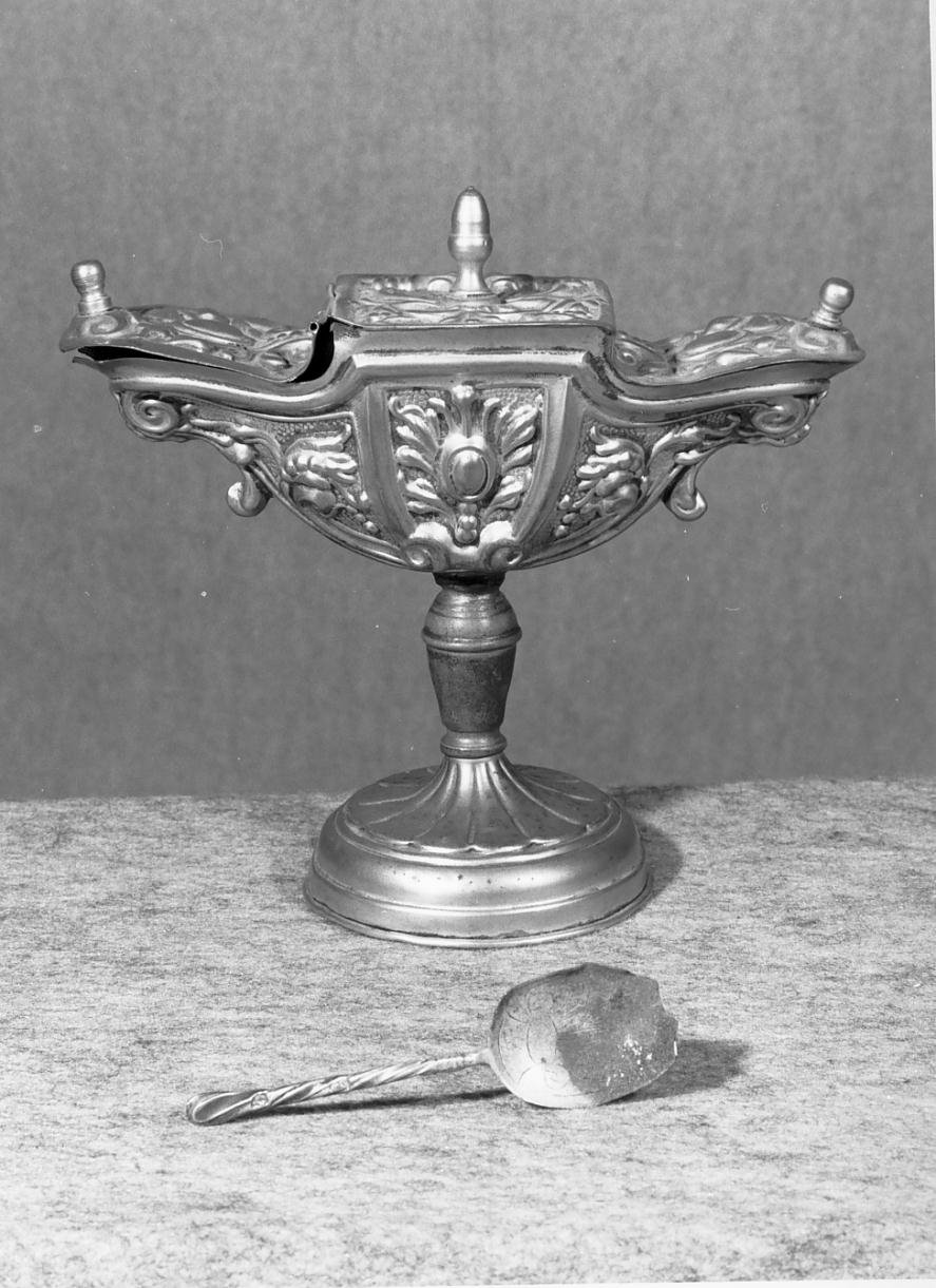 navicella portaincenso - ambito mantovano (seconda metà sec. XIX)