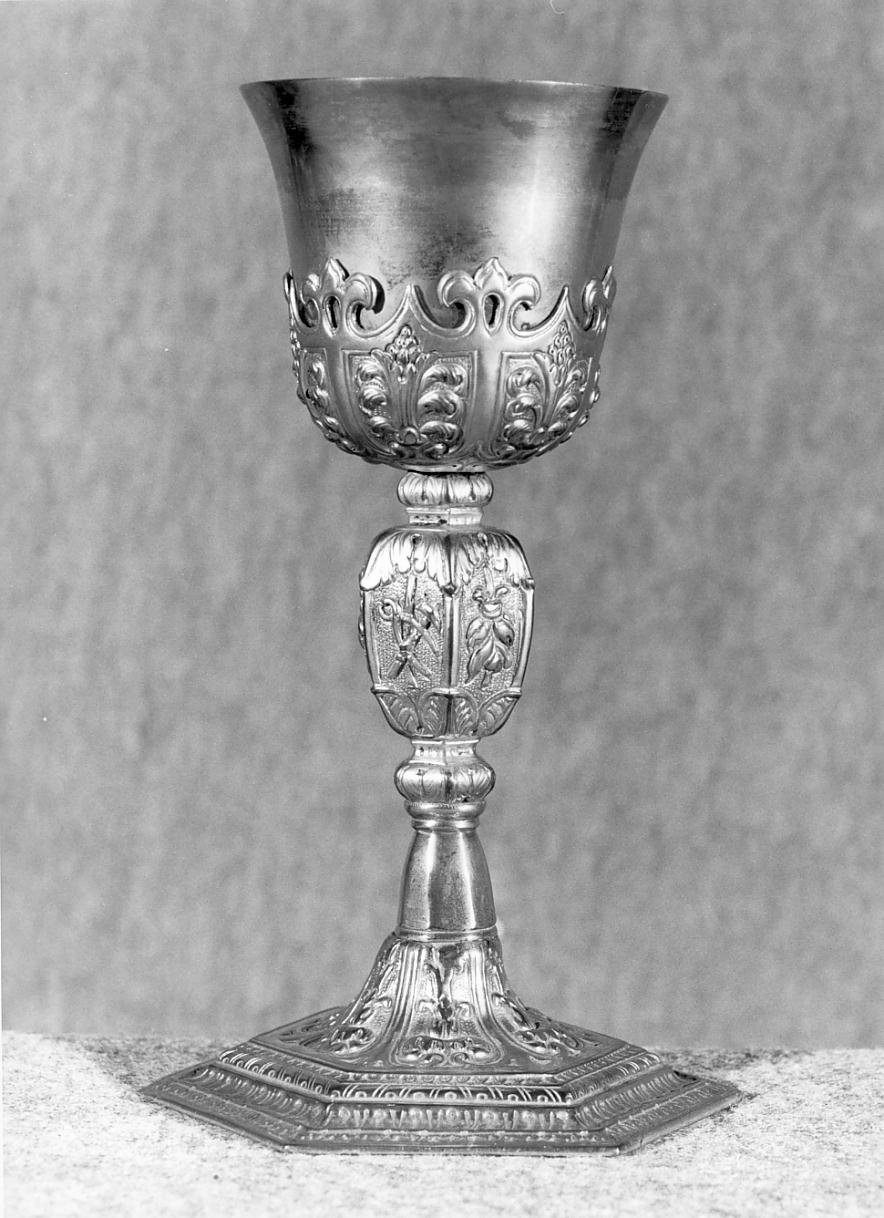 calice - ambito mantovano (ultimo quarto sec. XIX)