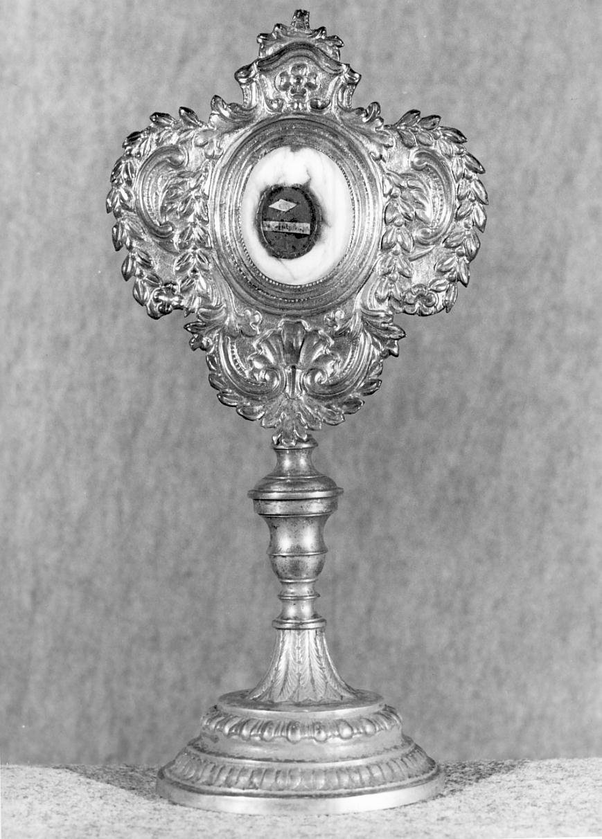 reliquiario - a ostensorio - ambito mantovano (prima metà sec. XIX)