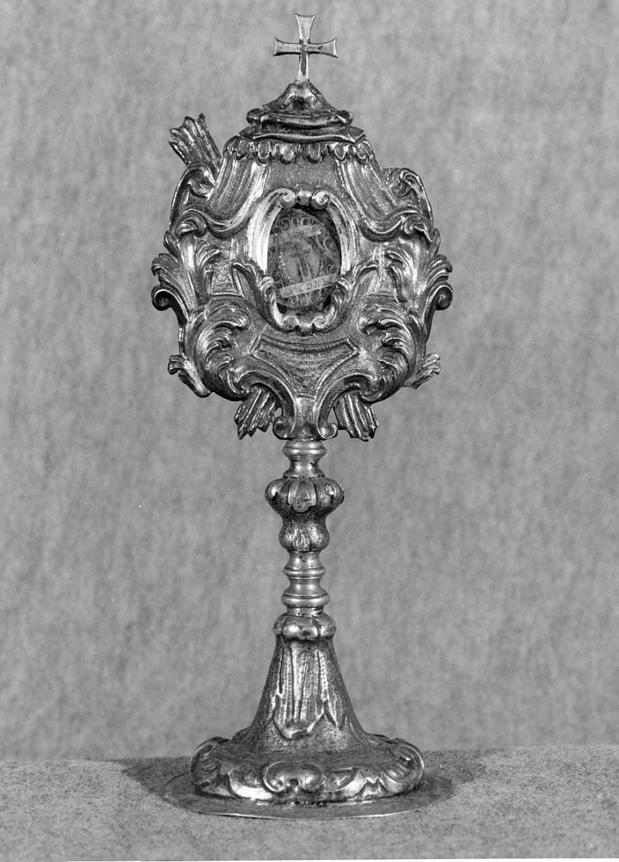 reliquiario - a ostensorio - ambito mantovano (prima metà sec. XVIII)