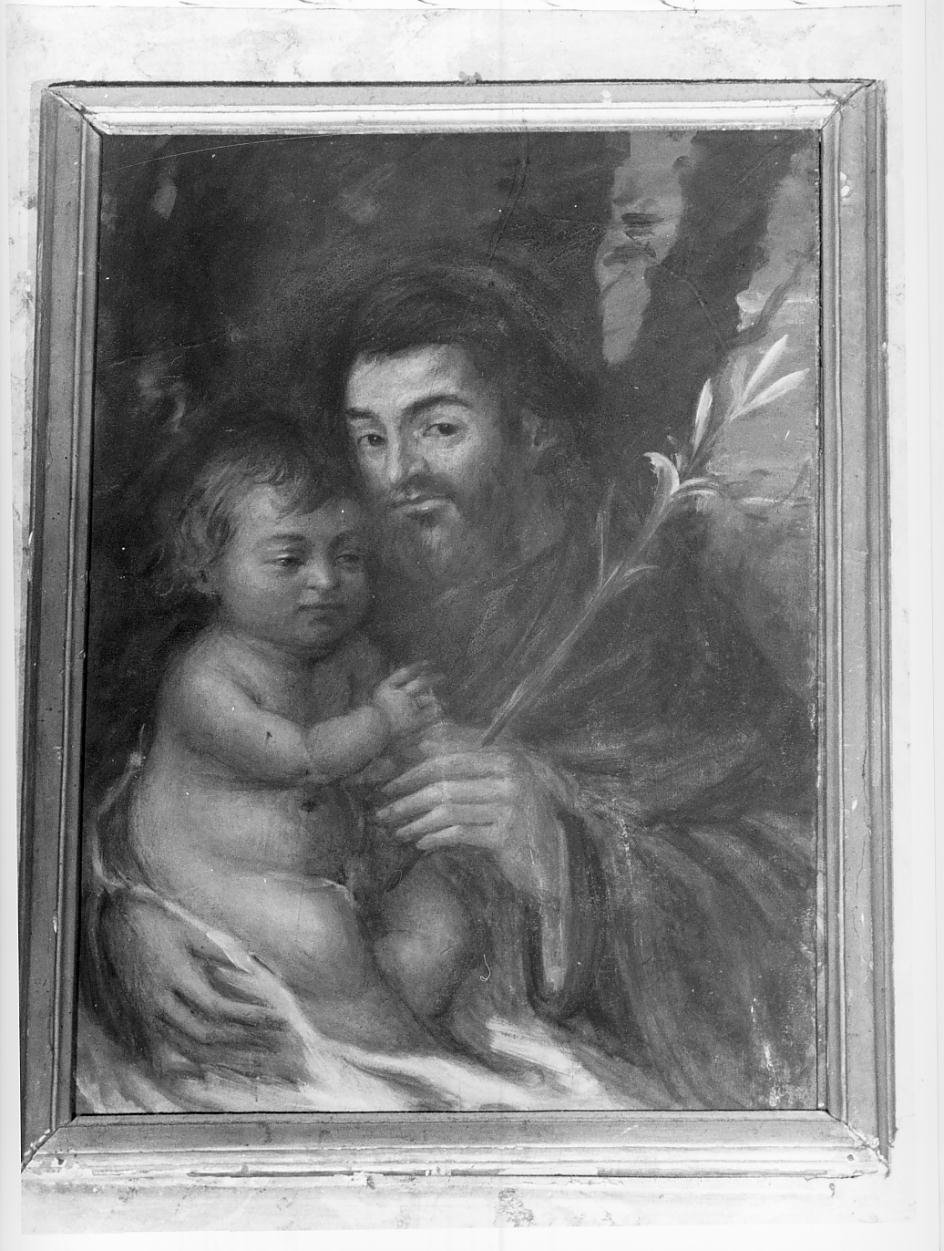 San Giuseppe e Gesu' Bambino (dipinto) - ambito mantovano (sec. XIX)