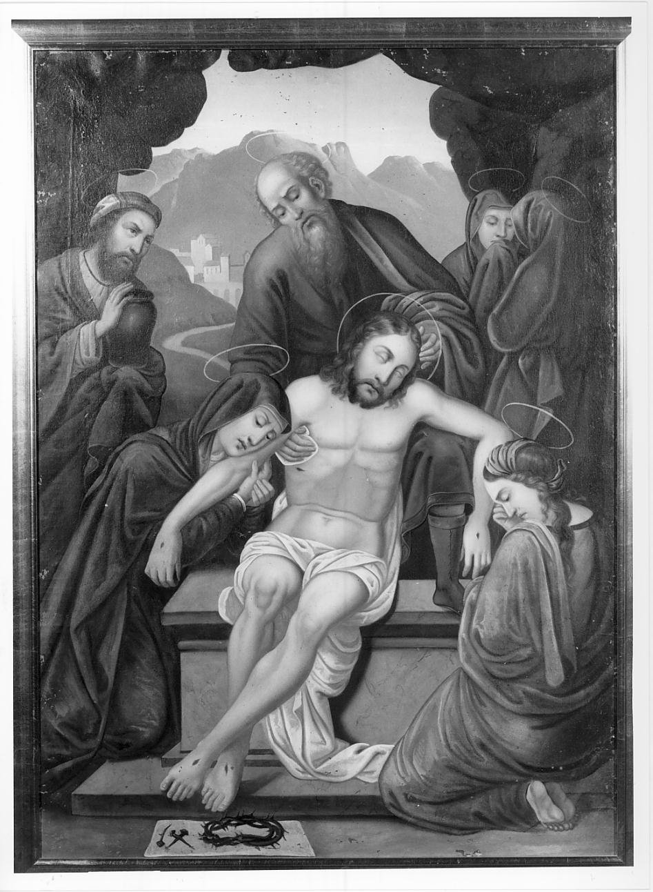 Compianto sul Cristo morto (dipinto) - ambito mantovano (secc. XIX/ XX)