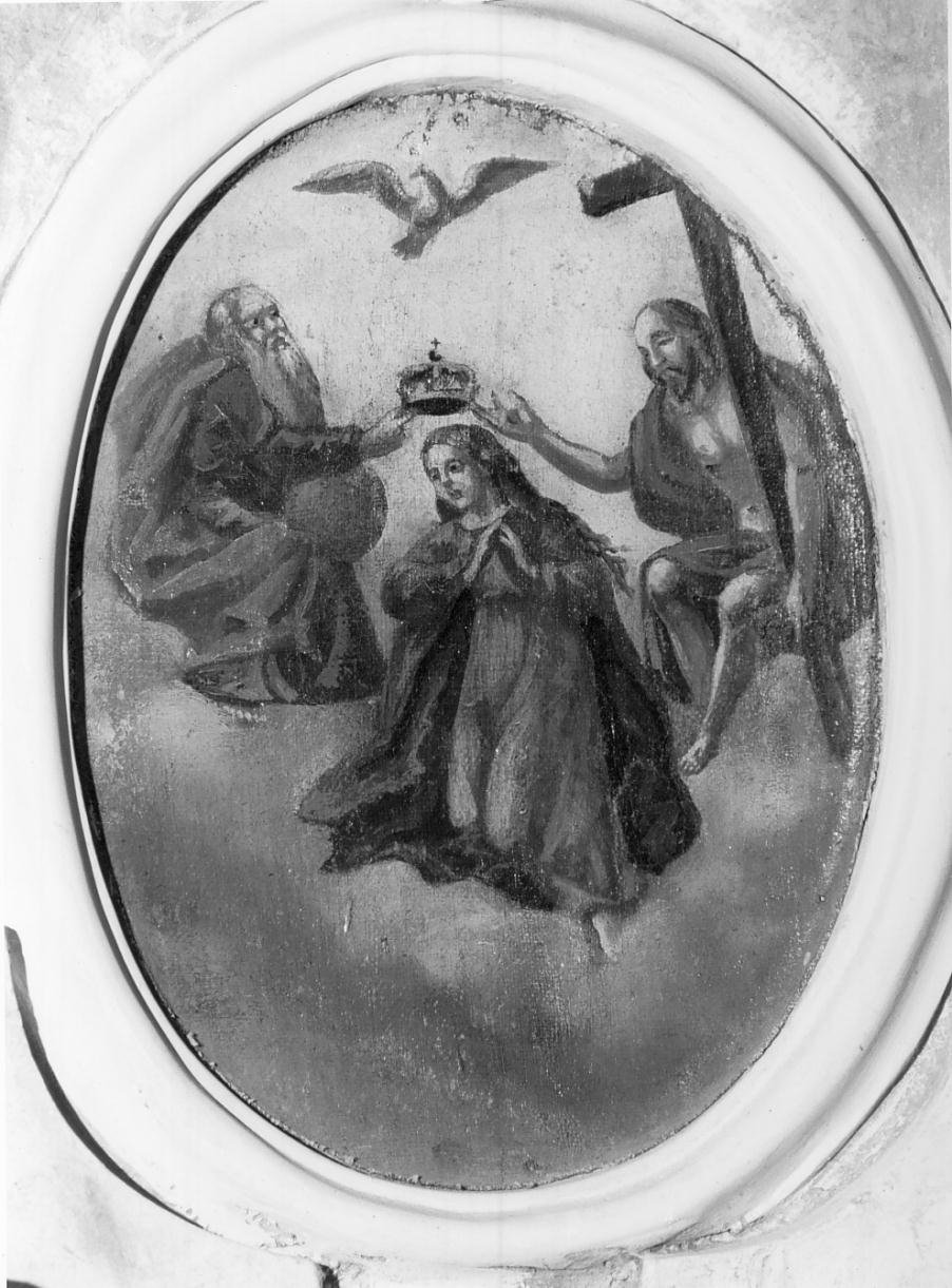 V Mistero Glorioso del Rosario: incoronazione di Maria Vergine (dipinto, elemento d'insieme) - ambito mantovano (ultimo quarto sec. XVIII)