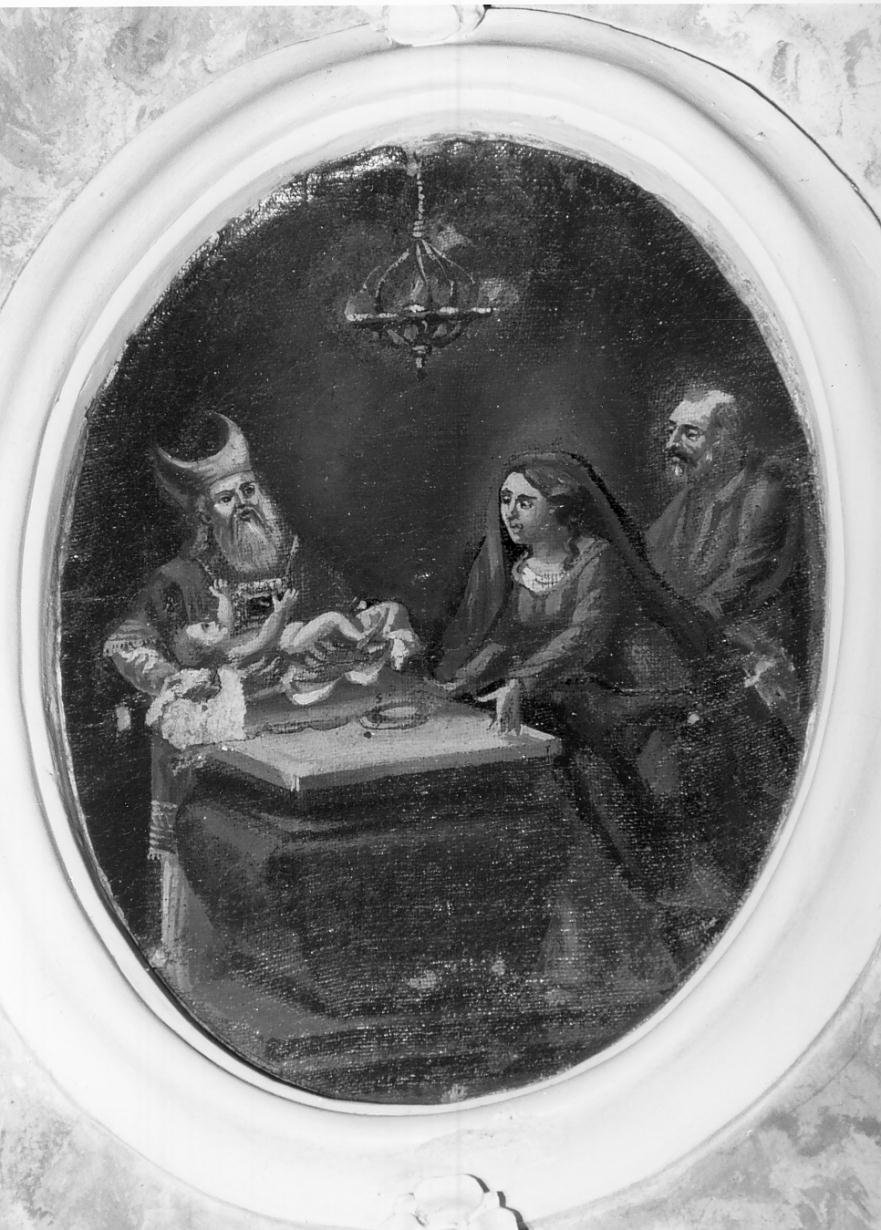 IV Mistero Gaudioso del Rosario: presentazione di Gesu' al tempio (dipinto, elemento d'insieme) - ambito mantovano (ultimo quarto sec. XVIII)