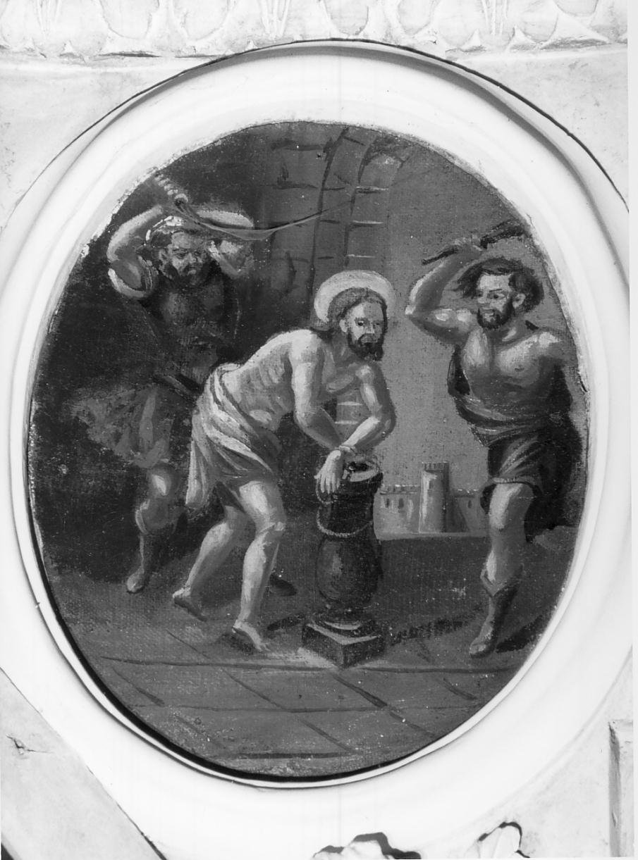 II Mistero Doloroso del Rosario: flagellazione di Cristo (dipinto, elemento d'insieme) - ambito mantovano (ultimo quarto sec. XVIII)