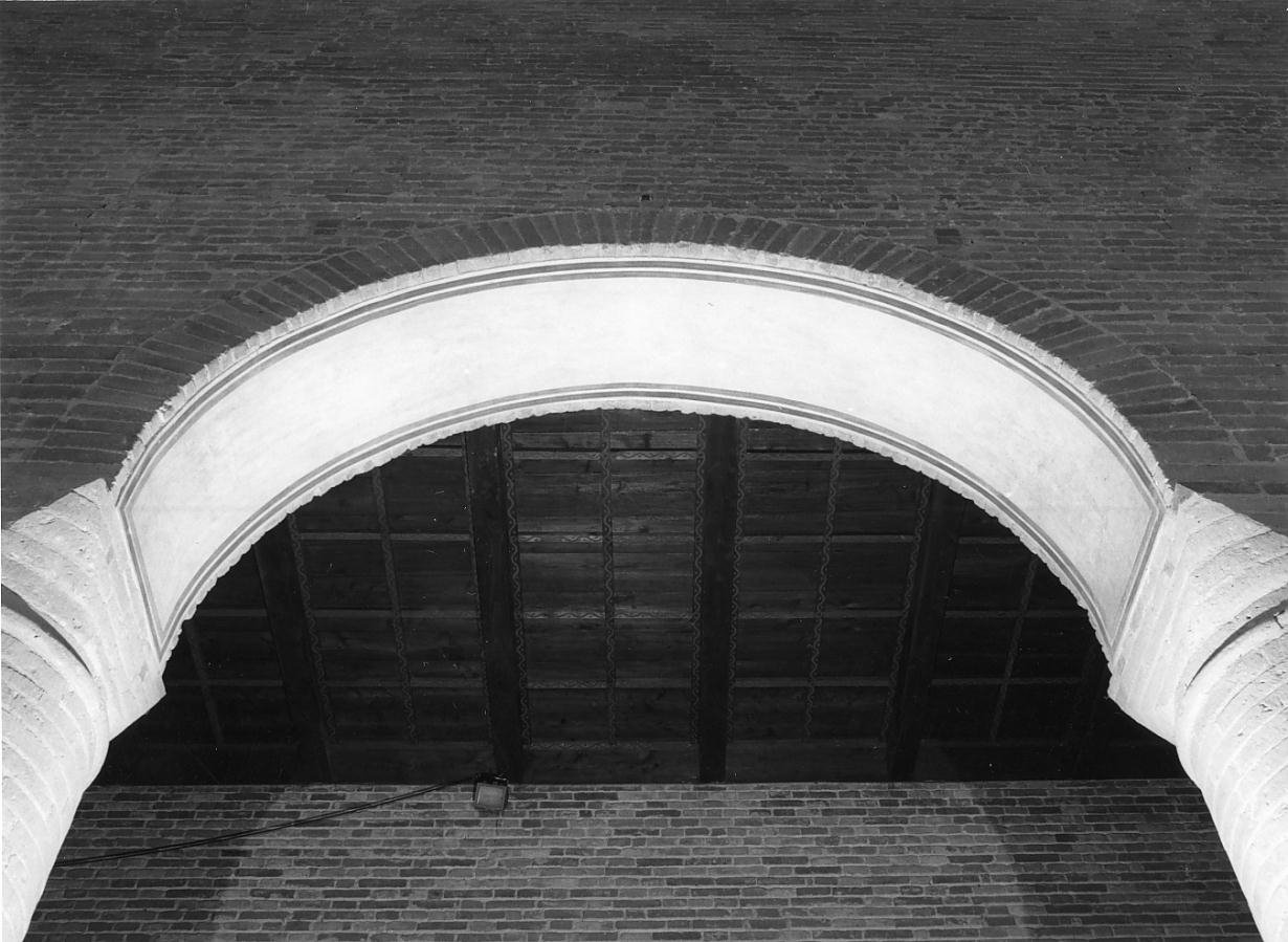 Motivo decorativo geometrico (dipinto) - ambito mantovano (sec. XX)