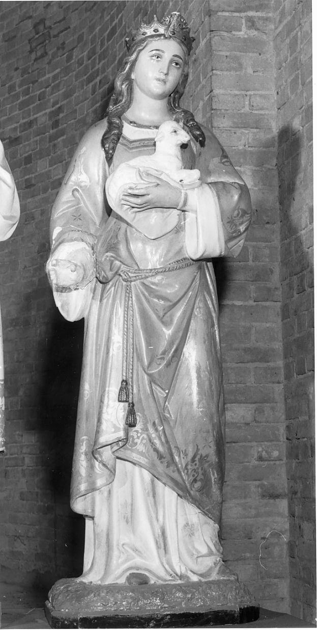 Santa Agnese (statua) - ambito mantovano (secondo quarto sec. XX)